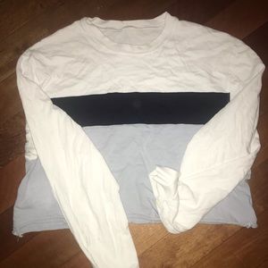 Striped brandy crop top